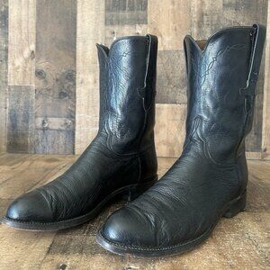 Lucchese L5229 Handmade 1883 Smooth Ostrich Western Cowboy Boots Mens 10 EE